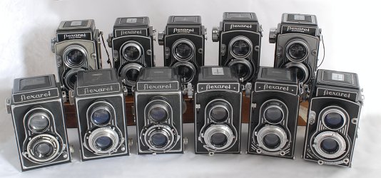 various Flexaret cameras