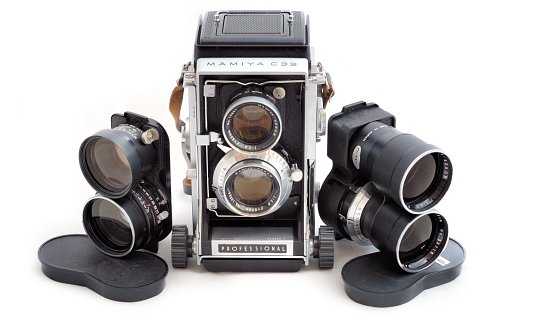 Mamiya C33 with 3 lenses